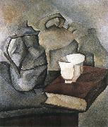 Juan Gris The still lief having book oil on canvas